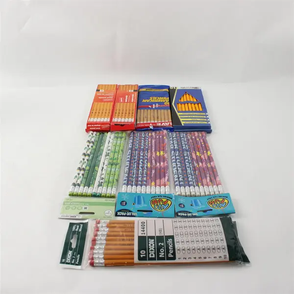 Lot of 8 Packs Mixed Brand Wooden Pencils 82 Pc New School Office