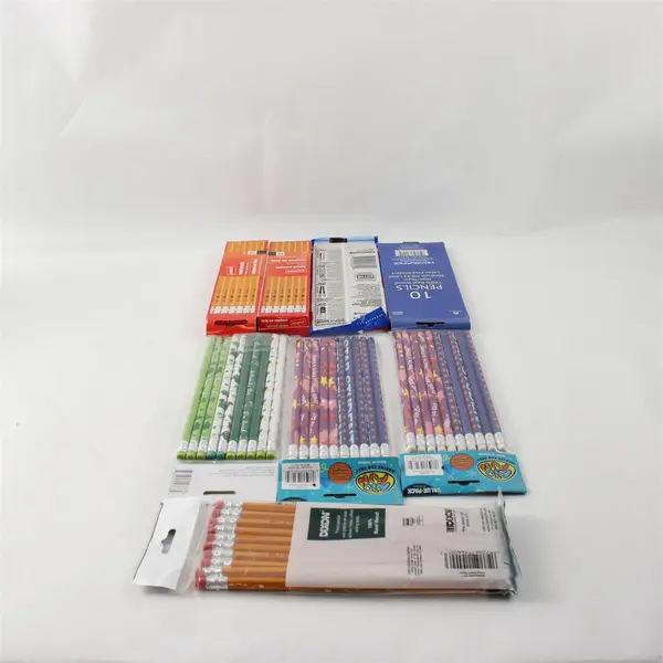 Lot of 8 Packs Mixed Brand Wooden Pencils 82 Pc New School Office