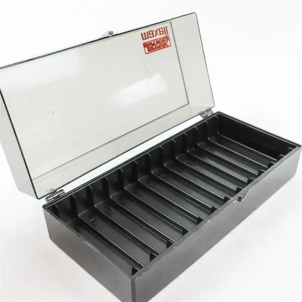 Maxell J&R Music World 12 Cassette Holder Storage Case Plastic Used