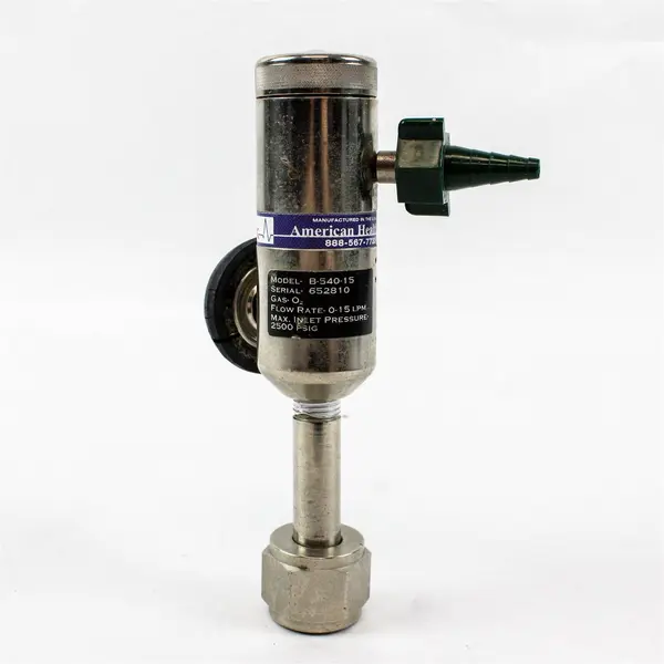 American Health Care EZ Click B-540-15 Used Untested Oxygen Regulator