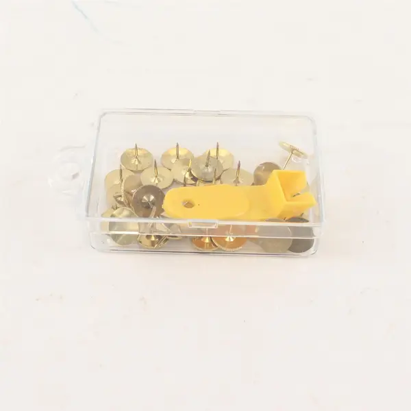 Clover NP-100H Lot of 36 Gold Crafting Thumbtacks w/ Tack Remover
