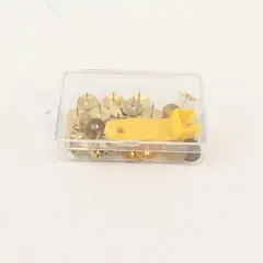 Clover NP-100H Lot of 36 Gold Crafting Thumbtacks w/ Tack Remover