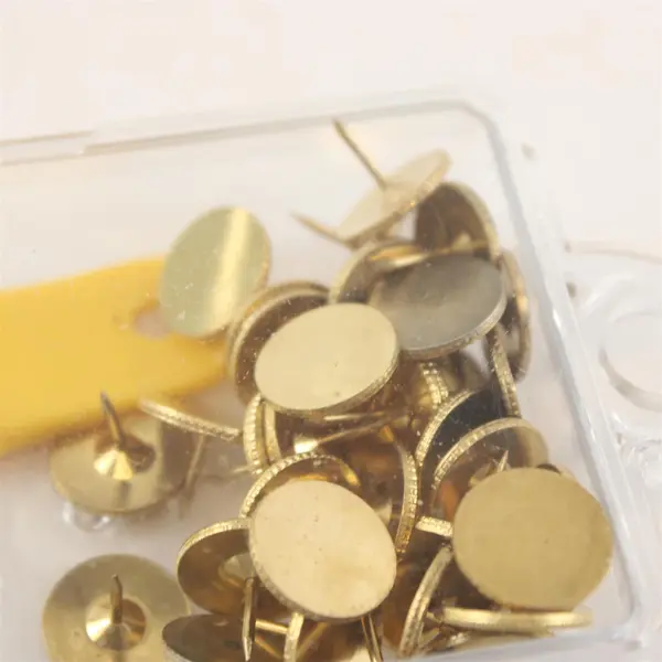 Clover NP-100H Lot of 36 Gold Crafting Thumbtacks w/ Tack Remover