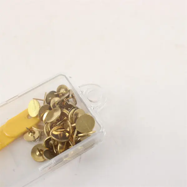 Clover NP-100H Lot of 36 Gold Crafting Thumbtacks w/ Tack Remover