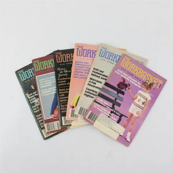 Vintage 1980 Lot of 6 The Workbasket and Home Arts Magazine Issues