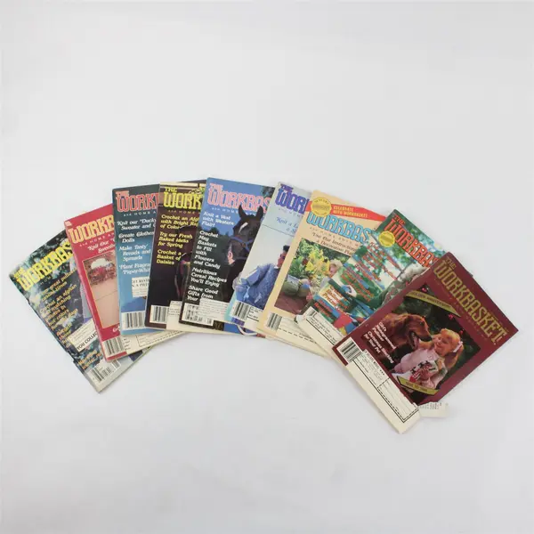 Vintage 1985 Lot of 9 The Workbasket and Home Arts Magazine Issues 