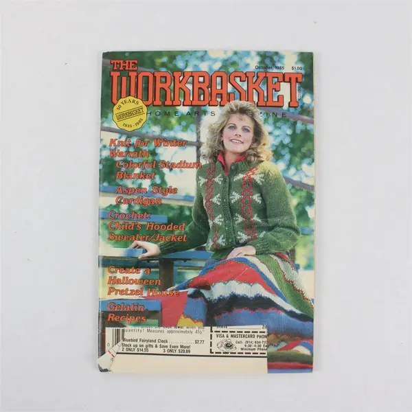 Vintage 1985 Lot of 9 The Workbasket and Home Arts Magazine Issues 
