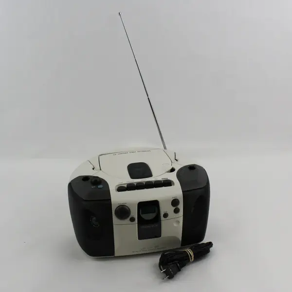 Philips Magnavox Cream/Black CD/Radio/Cassette  Recorder Boombox AZ1102/17