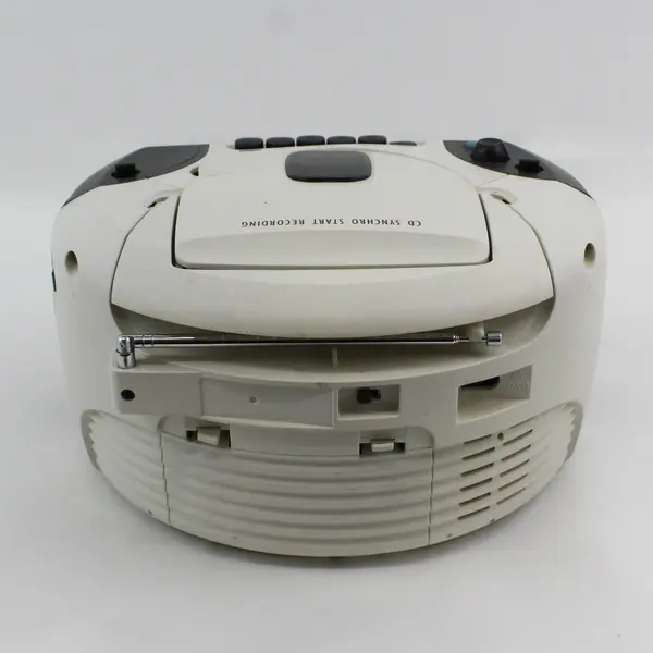 Philips Magnavox Cream/Black CD/Radio/Cassette  Recorder Boombox AZ1102/17