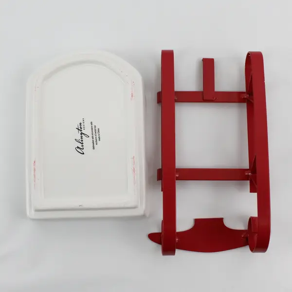 Arlington Designs Ceramic And metal 2 Piece Sleigh Candy Dish