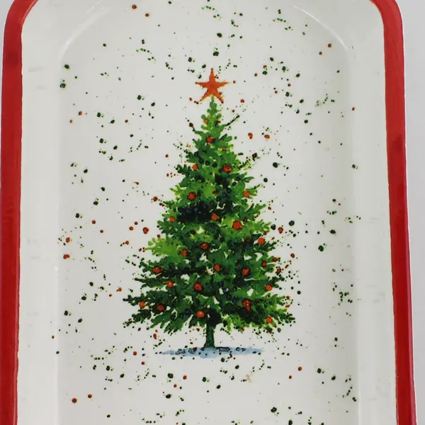 Arlington Designs Ceramic And metal 2 Piece Sleigh Candy Dish