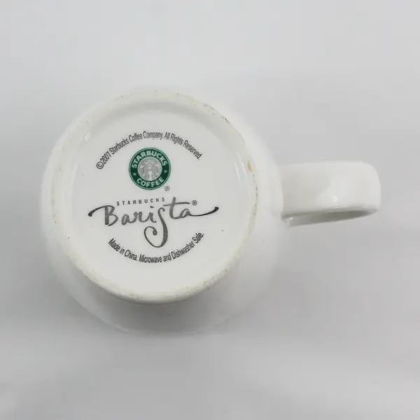 2007 Starbucks Coffee Co Est 1971 Barista Logo Ceramic Coffee Tea Mug 18oz