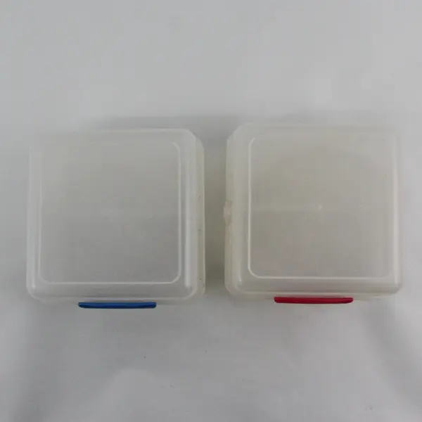 Lot of 2 Sistema Frosted Translucent Divided Food Storage Containers 1.4L