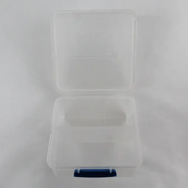 Lot of 2 Sistema Frosted Translucent Divided Food Storage Containers 1.4L