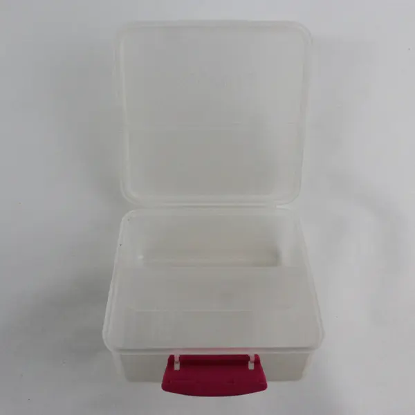 Lot of 2 Sistema Frosted Translucent Divided Food Storage Containers 1.4L