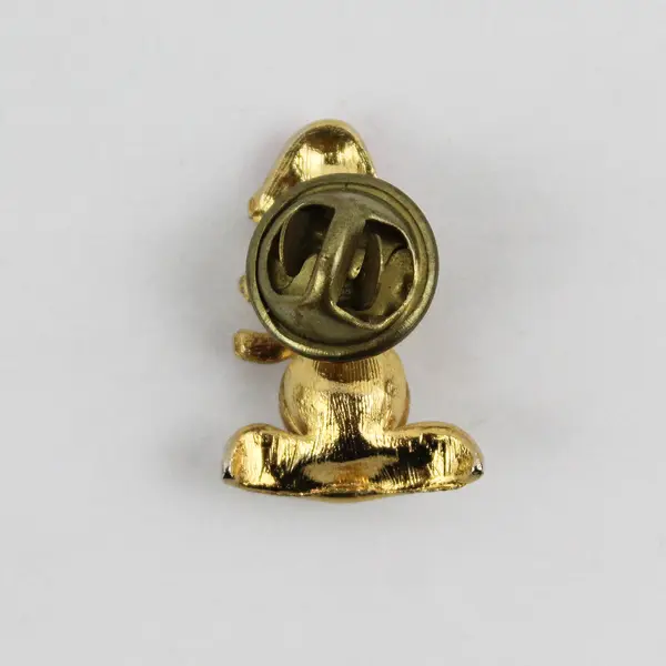 Enamel And Rhinestone Snowman Hat Lapel Pin
