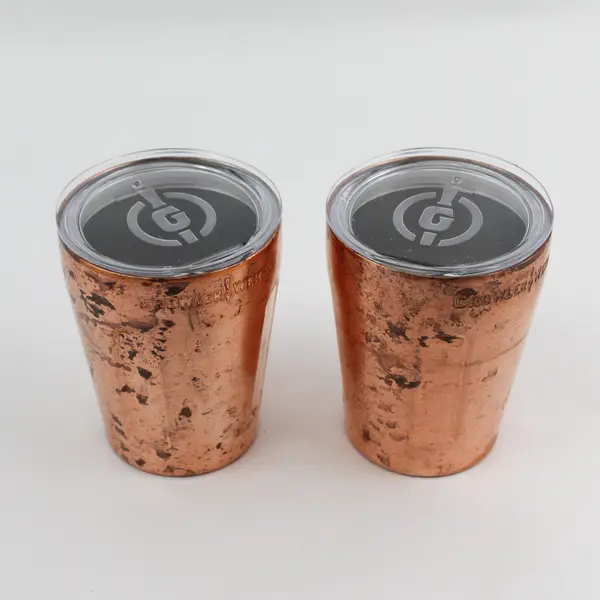 Set of 2 GrowlerWerks Upint Low 10 oz Tumblers Copper