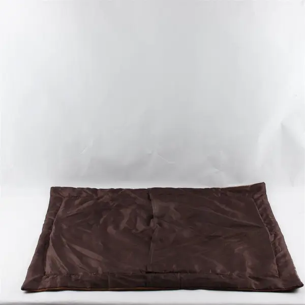 Brown Striped Large Rectangular Throw Pillow Cover Button Detail 23" x 29"