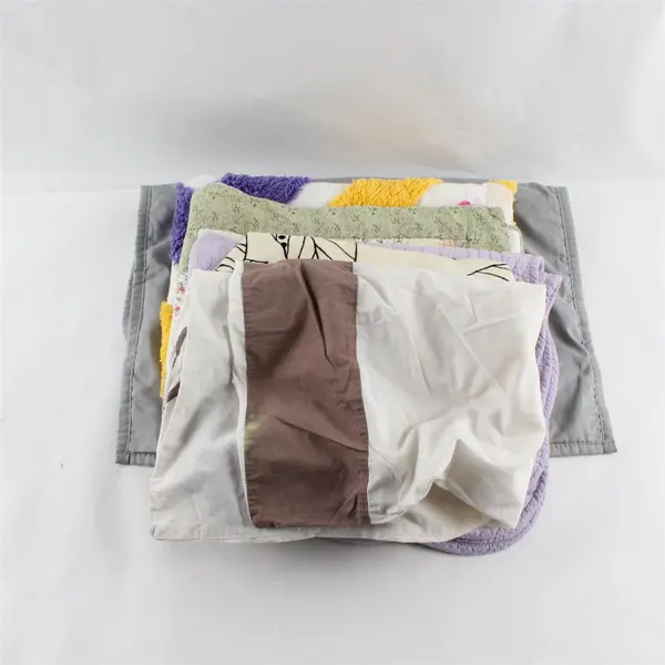 Lot of 6 Pillow Covers DIY Sewing Crafts Scrap Fabric FLAWED