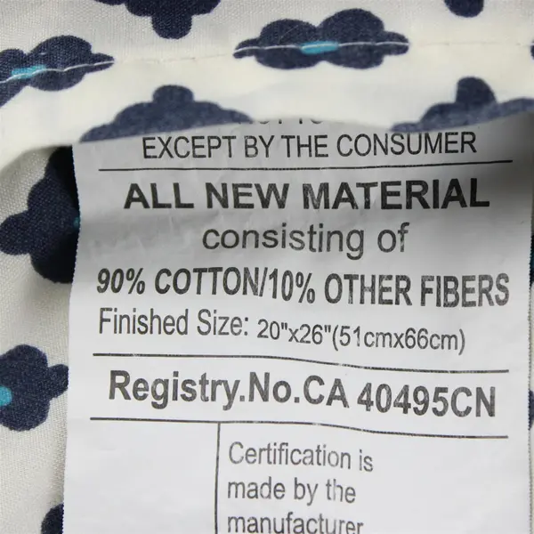 Levtex Multicolor Quilted Cotton Pillow Sham 20 x 26 Decorative