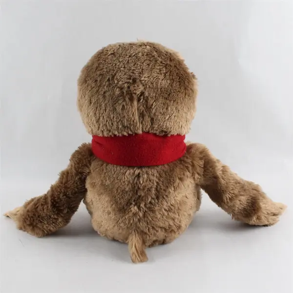 Pacific Coast Distributing Brown Sloth Plush Stuffed Animal 12in Scarf