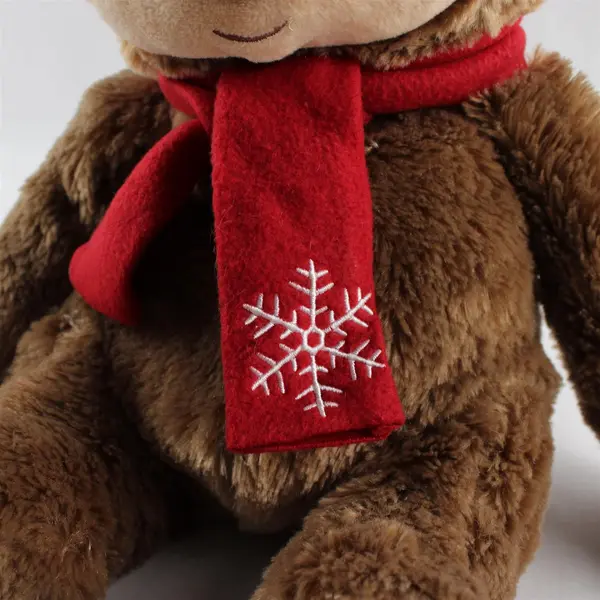Pacific Coast Distributing Brown Sloth Plush Stuffed Animal 12in Scarf