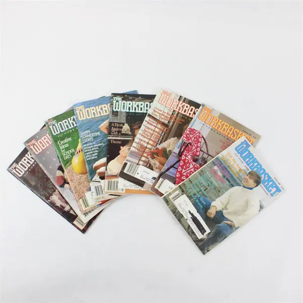 Vintage 1989 Lot of 8 The Workbasket and Home Arts Magazine Issues