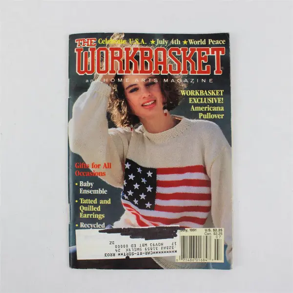 Vintage 1991 Lot of 5 The Workbasket and Home Arts Magazine Issues 
