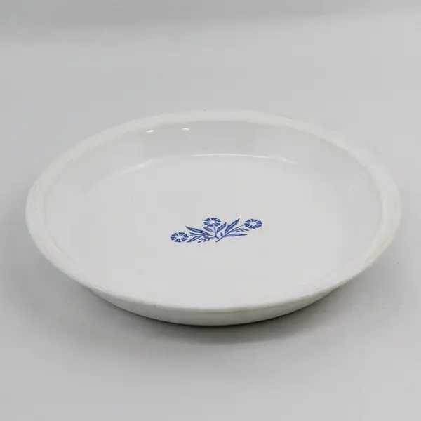 Vintage Corning Ware 9 in Pie Dish Cornflower Plate P309 USA