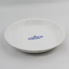 Vintage Corning Ware 9 in Pie Dish Cornflower Plate P309 USA