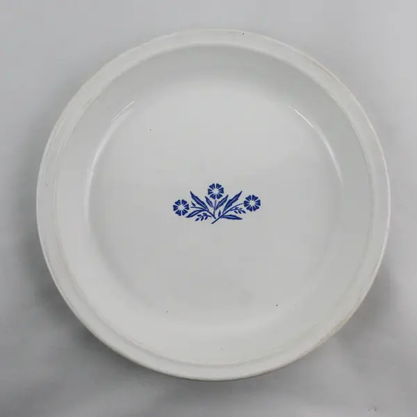 Vintage Corning Ware 9 in Pie Dish Cornflower Plate P309 USA