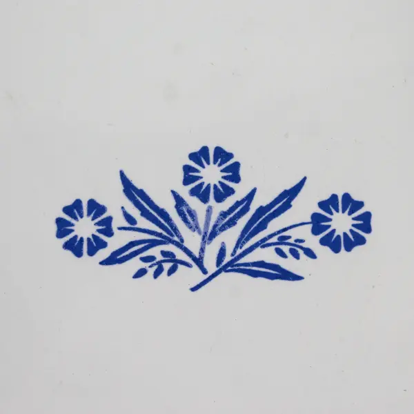 Vintage Corning Ware 9 in Pie Dish Cornflower Plate P309 USA