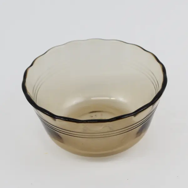 Set of 5 Pyrex 6-Ounce Fireside Smoky Glass Custard Bowls 463
