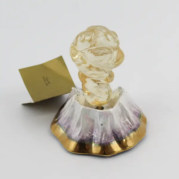 1986 Zoeller Eruption of Mount St Helens Ash And 22k Gold Music Box Works