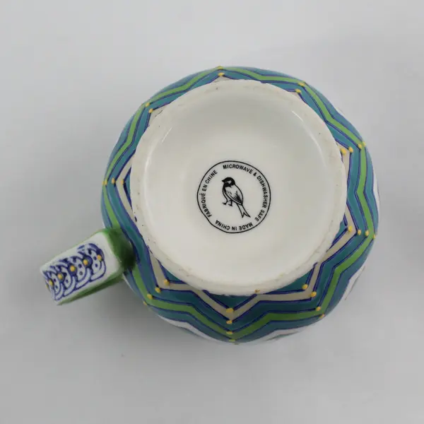 Anthropologie Kebaya Footed Coffee Mug China