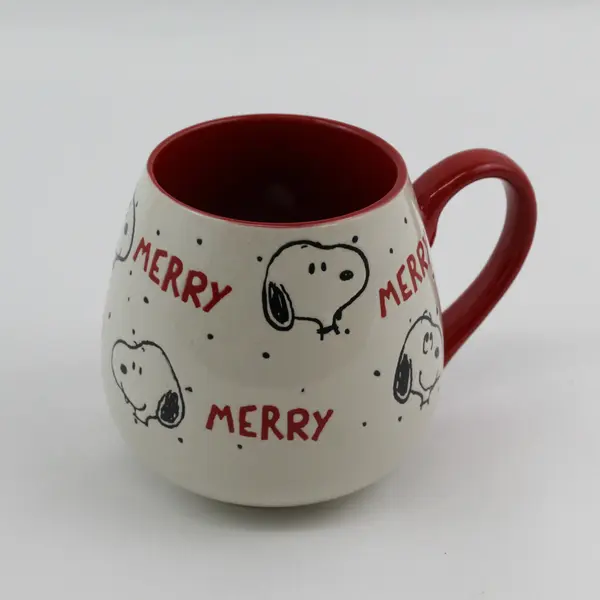 Gibson Overseas Peanuts Snoopy Merry Christmas Coffee Mug