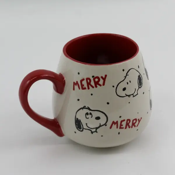 Gibson Overseas Peanuts Snoopy Merry Christmas Coffee Mug