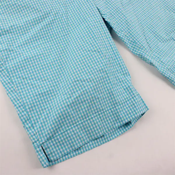 New York & Co. Manhattan Chino Women's 12 Blue/White Gingham Plaid Shorts