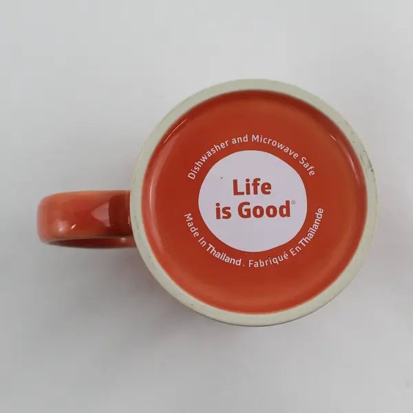 Orange Life Is Good Coffee Mug Do What You Love, Love What You Do