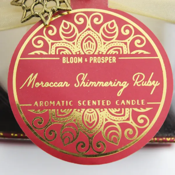 Bloom & Prosper Moroccan Shimmering Ruby Scented Candle