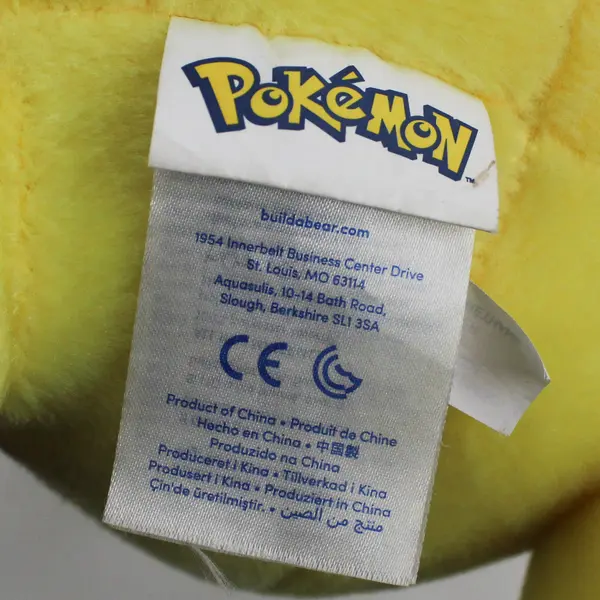 2016 Build A Bear Workshop Pokemon Pikachu Plush With Sound 18"