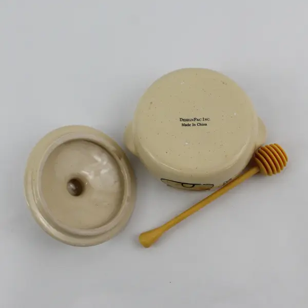 Designpac Honey Bee Ceramic Honey Jar with Lid & Spoon