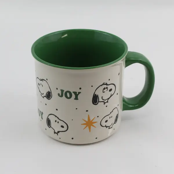 Gibson Overseas Peanuts Snoopy Joy Christmas Coffee Mug