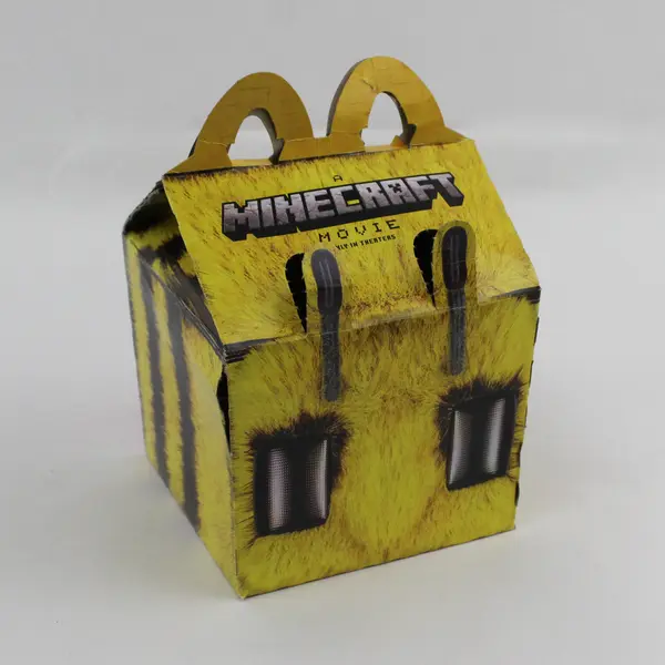 2025 McDonald’s A Minecraft Movie Llama Happy Meal Box with 4 Toys