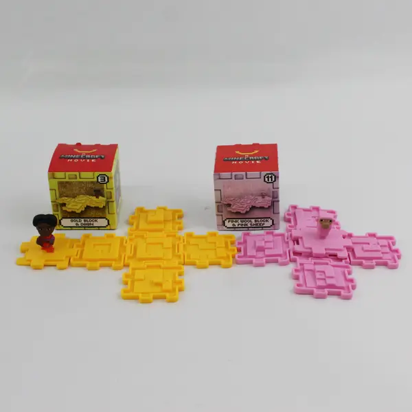 2025 McDonald’s A Minecraft Movie Llama Happy Meal Box with 4 Toys