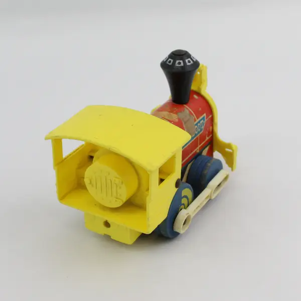 Vintage 1964 Fisher-Price Toot-Toot Wood Train Engine Pull Toy Model 643