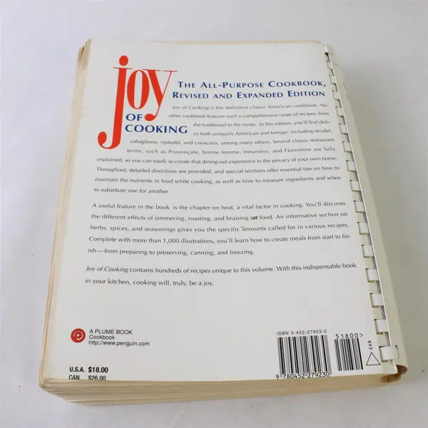 Joy of Cooking Irma S Rombauer Marion R Becker 1997 Plume Comb-Bound PB