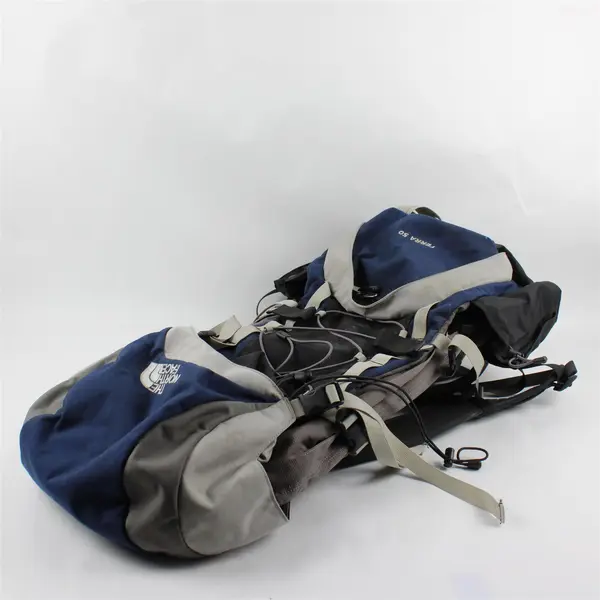 The North Face Terra 50 50L Blue Hiking Travel Backpack - Pre-Owned