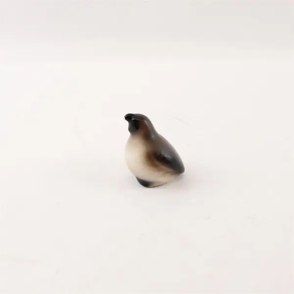 Vintage California Pottery Brown Gray Quail Figurine USA