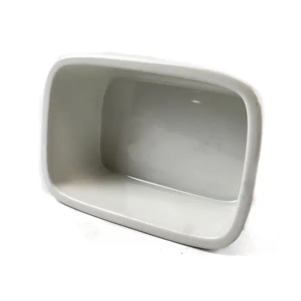 Sweeese White Ceramic Stoneware Rectangular Bakeware Dish 4x6x2.5 in